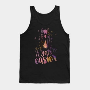 It Gets Easier Outline Color Tank Top